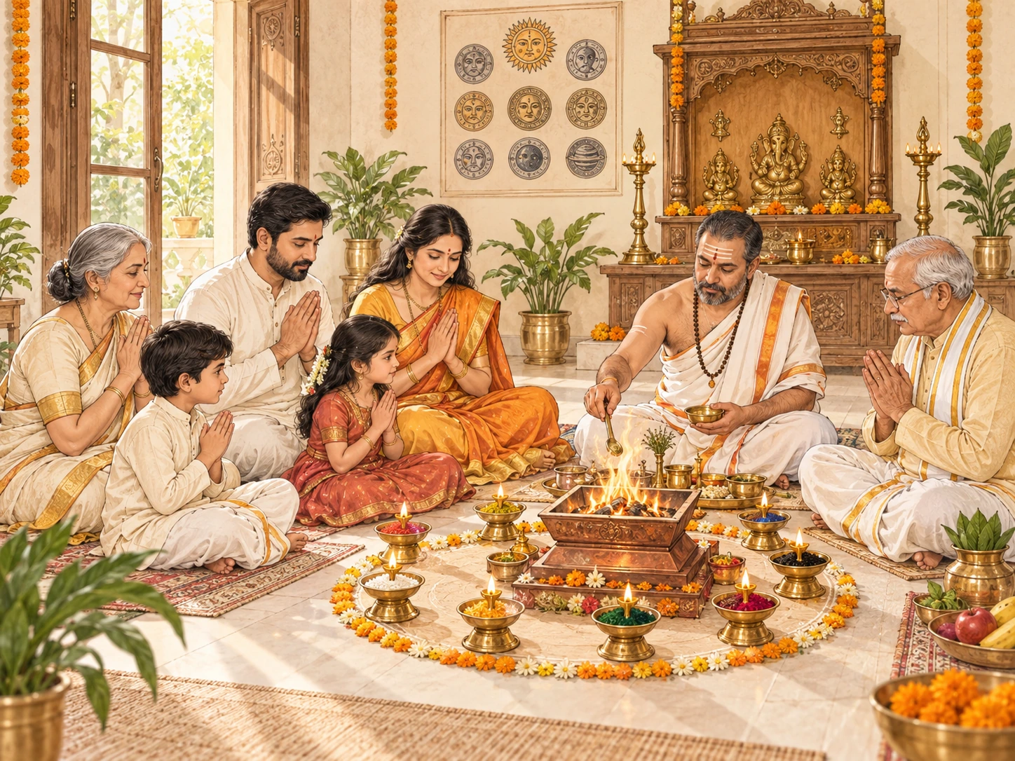Navagraha Shanti Puja pooja tradition